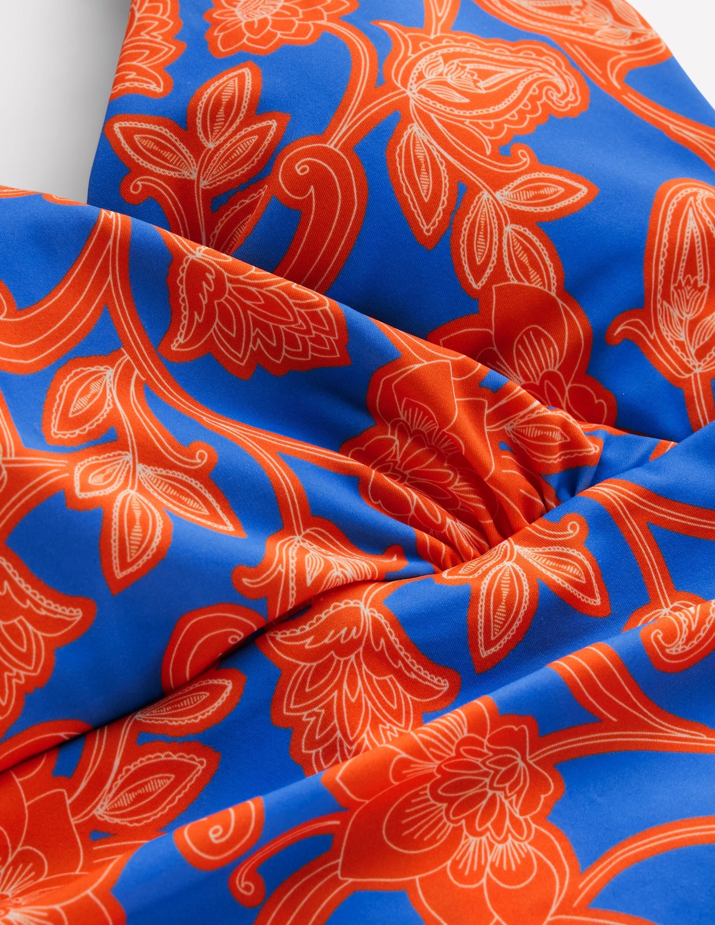 Levanzo Halter Swimsuit-Jaffa Orange, Paisley Whirl