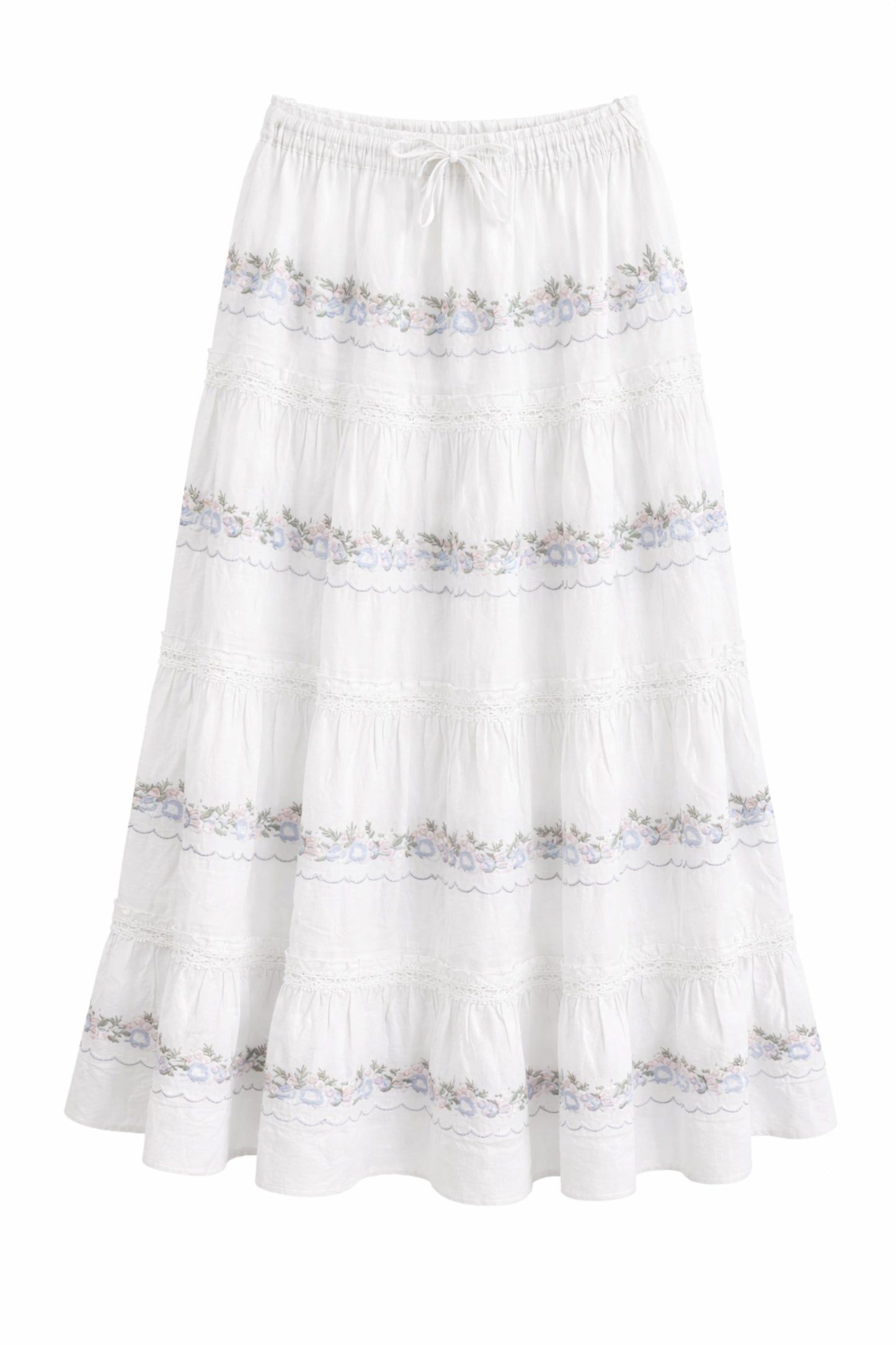 TWEEN ALLEGRA FLORAL EMBROIDERED MAXI SKIRT