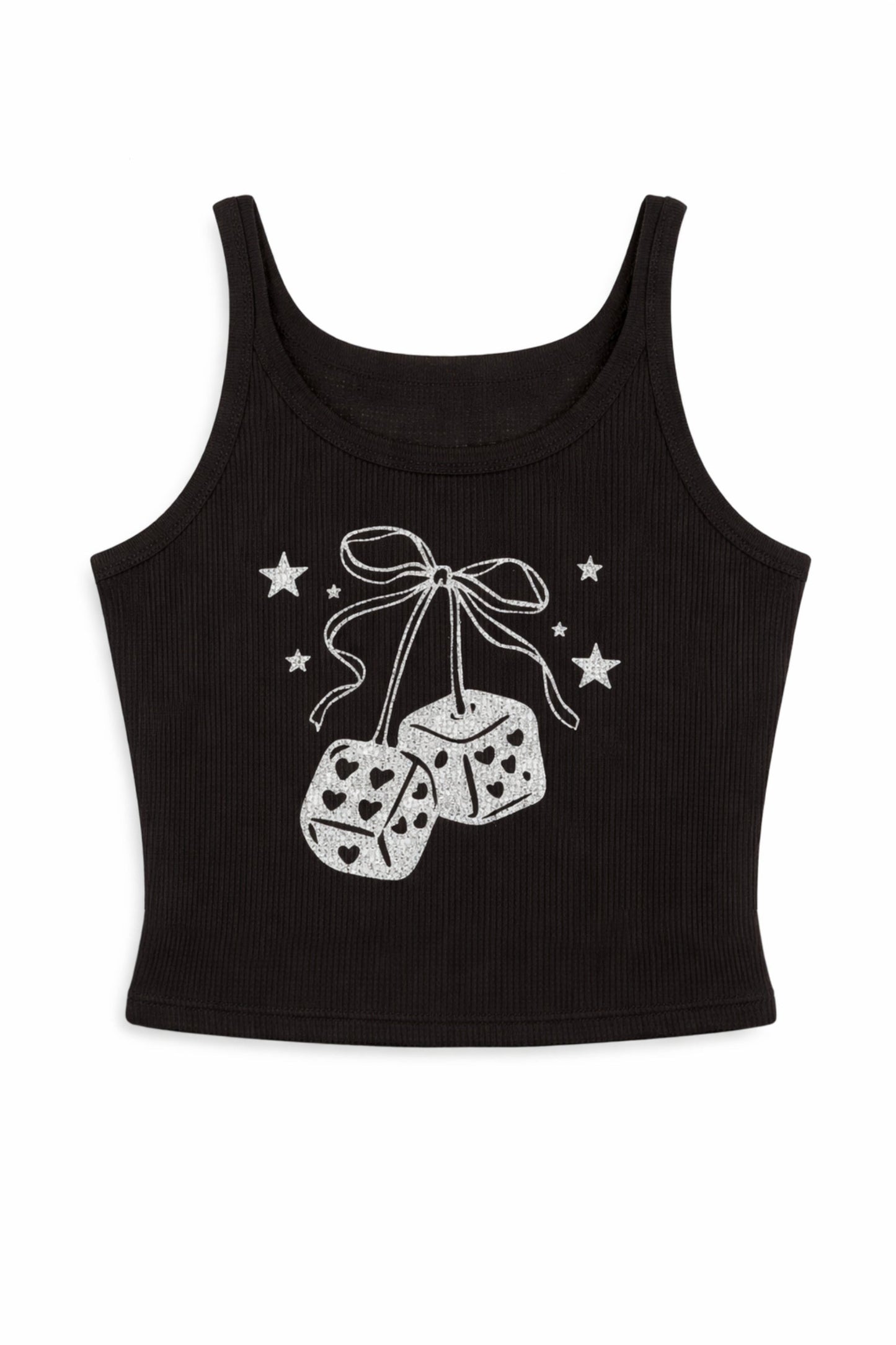 TWEEN CHERRY DICE TANK