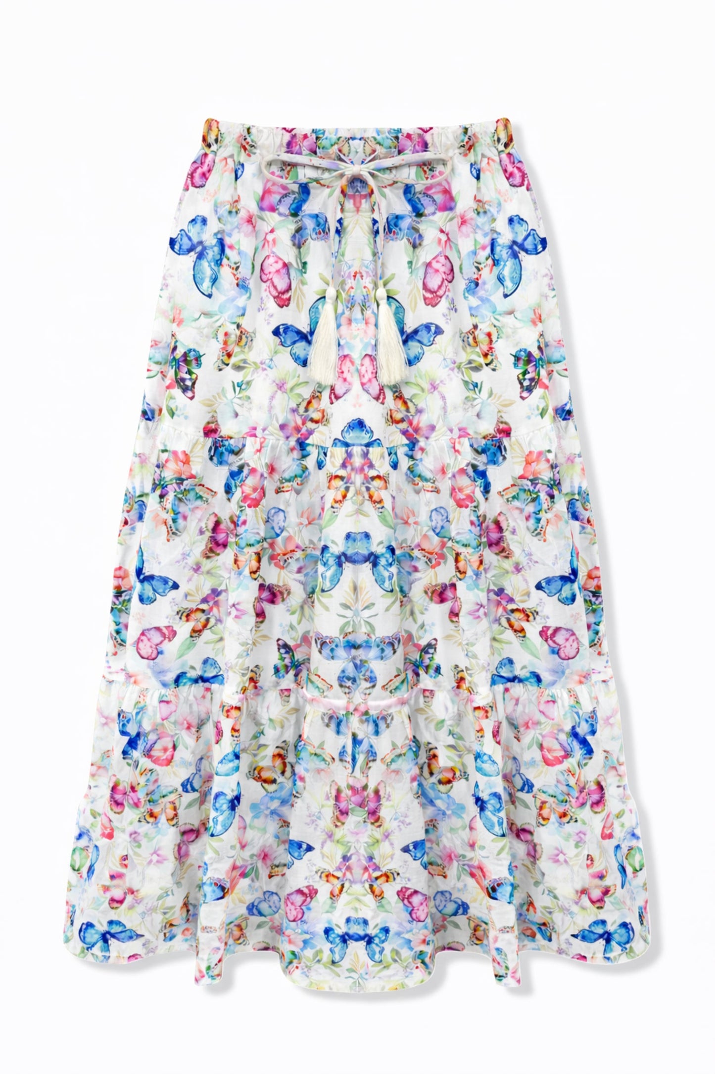 TWEEN ESME PRINTED TIERED MAXI SKIRT - FINAL SALE