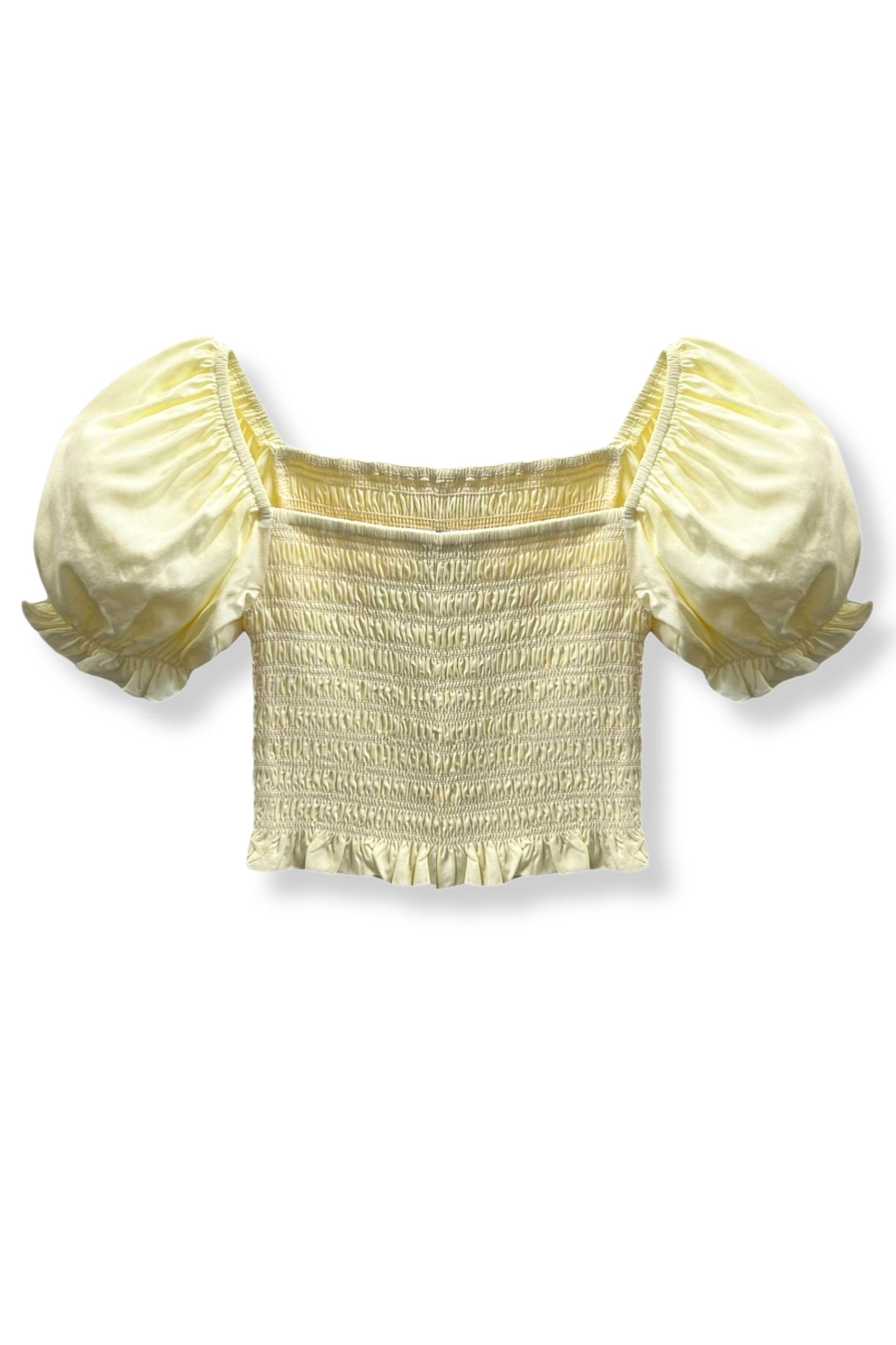 TWEEN MARLEE SOLID PUFF SLEEVE TOP - FINAL SALE