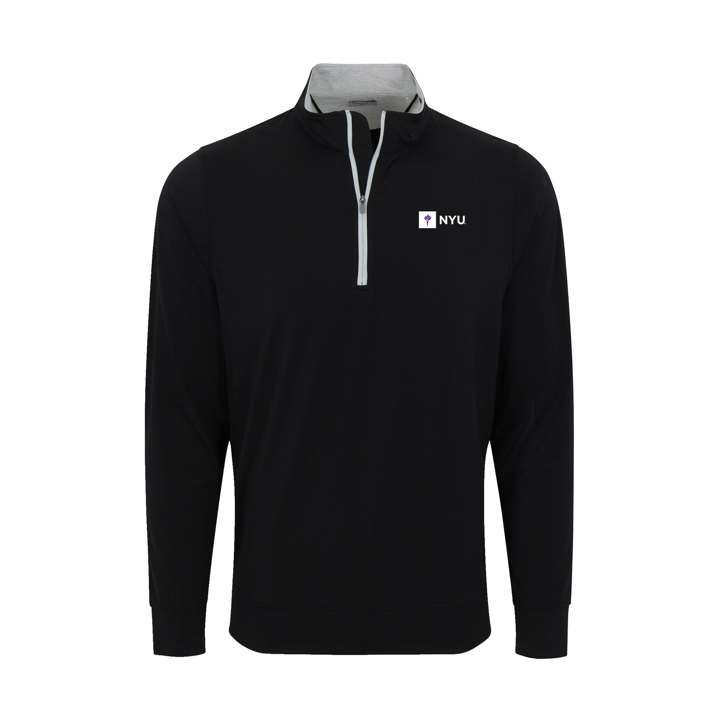 New York University DriRelease® Performance Pullover Black with Light Grey Trim