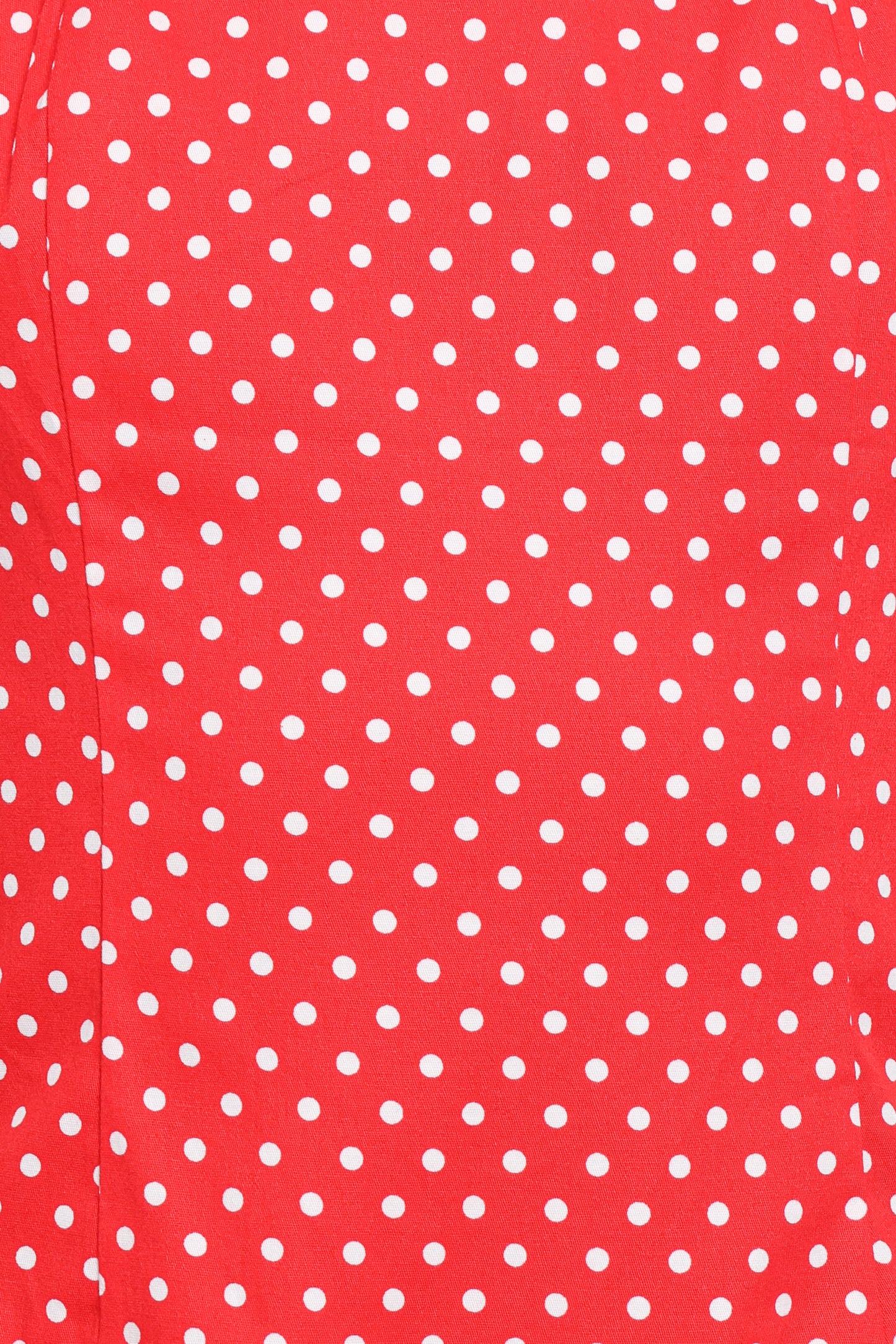 Briella Halter Neck Playsuit - Red White Polka Dot