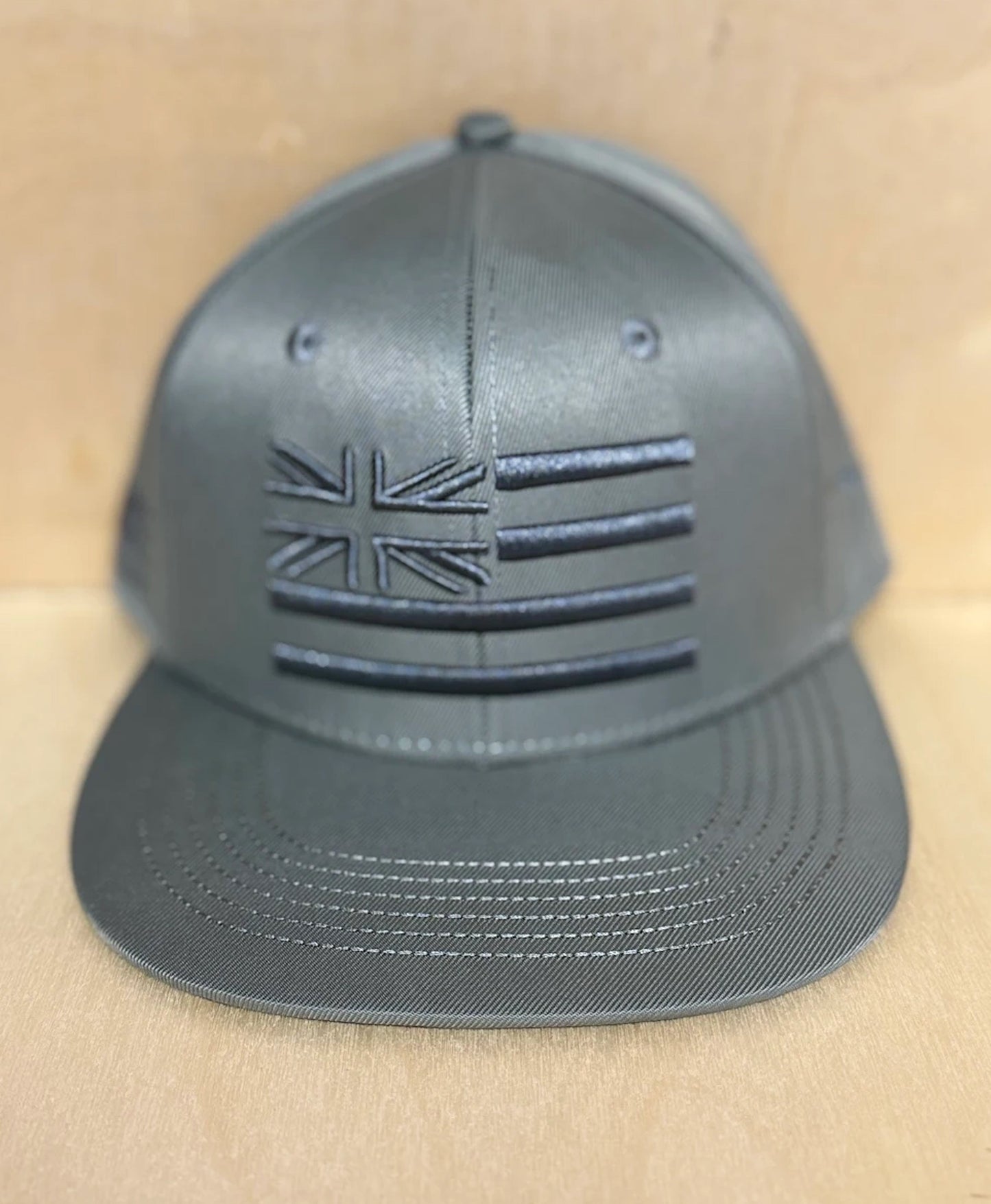 Hae Hawai'i 3D Puff Snapback Grey on Grey