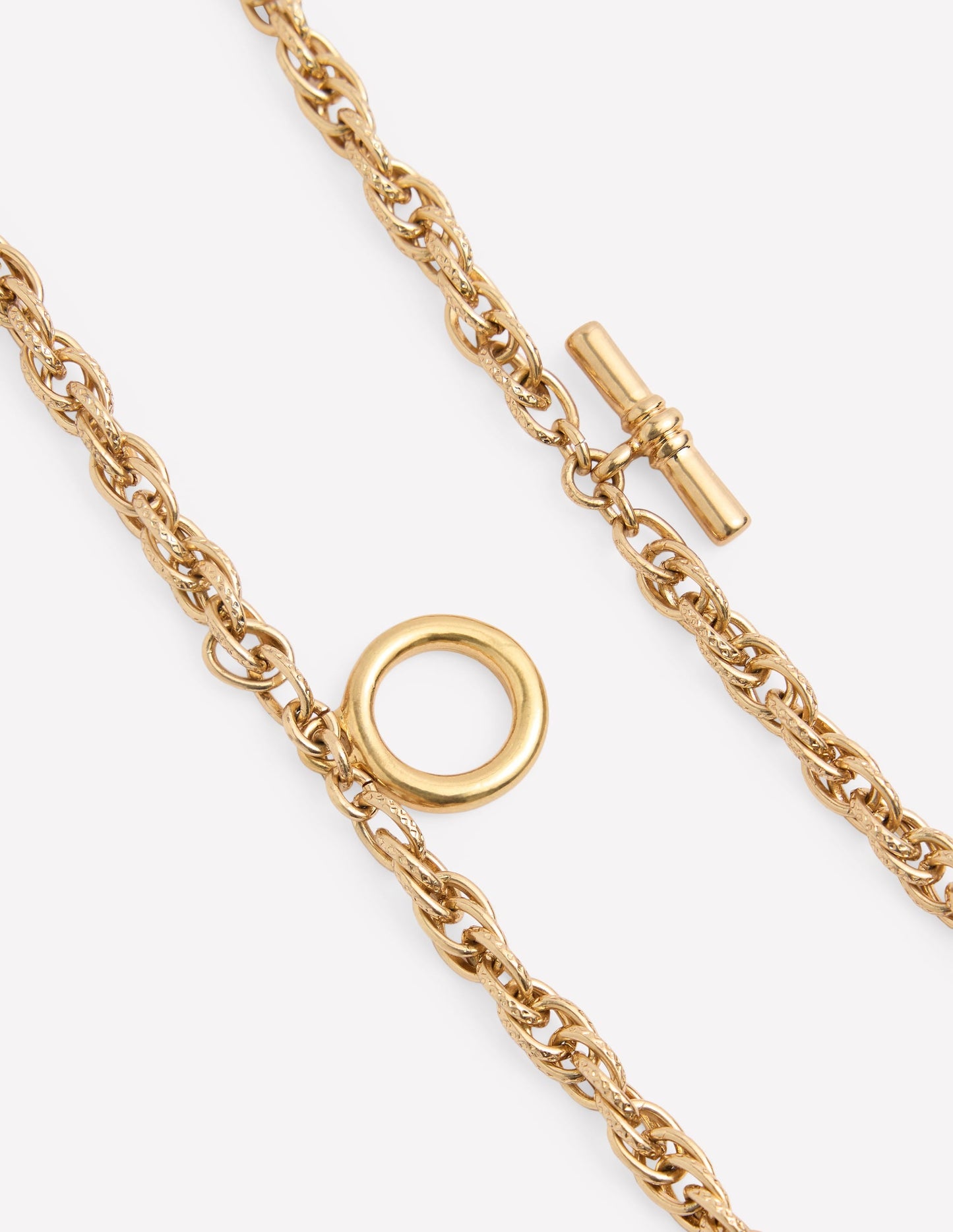 Vintage Twist Layer Necklace-Gold Colour