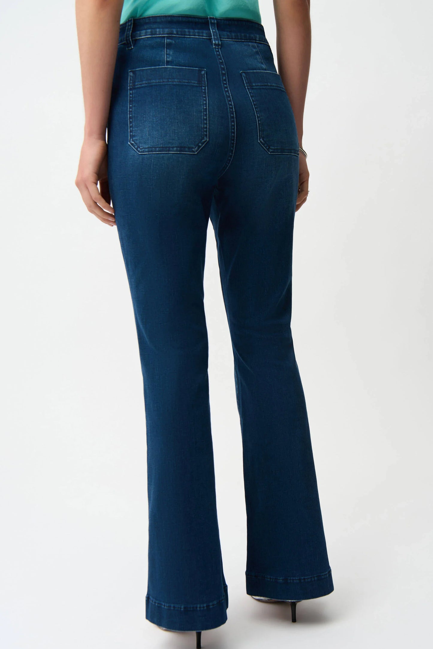 Joseph Ribkoff Flare Jeans with Patch Pockets