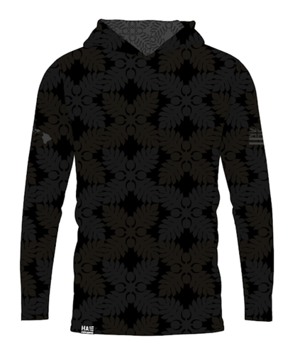 Kapa Kuiki Hooded Long Sleeve Drifit Smokey