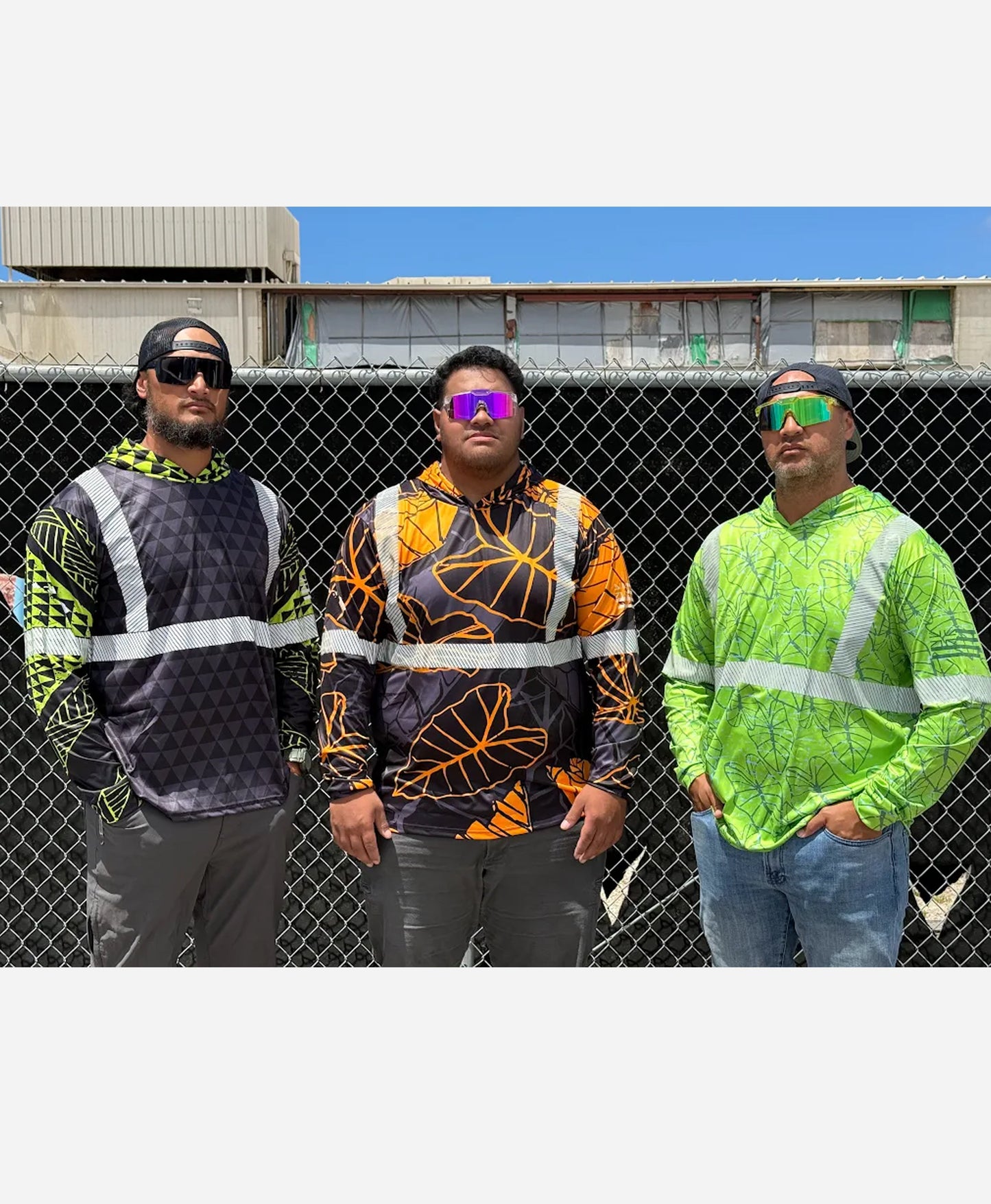 Kalo Reflective Hooded Longsleeve Drifit Neon