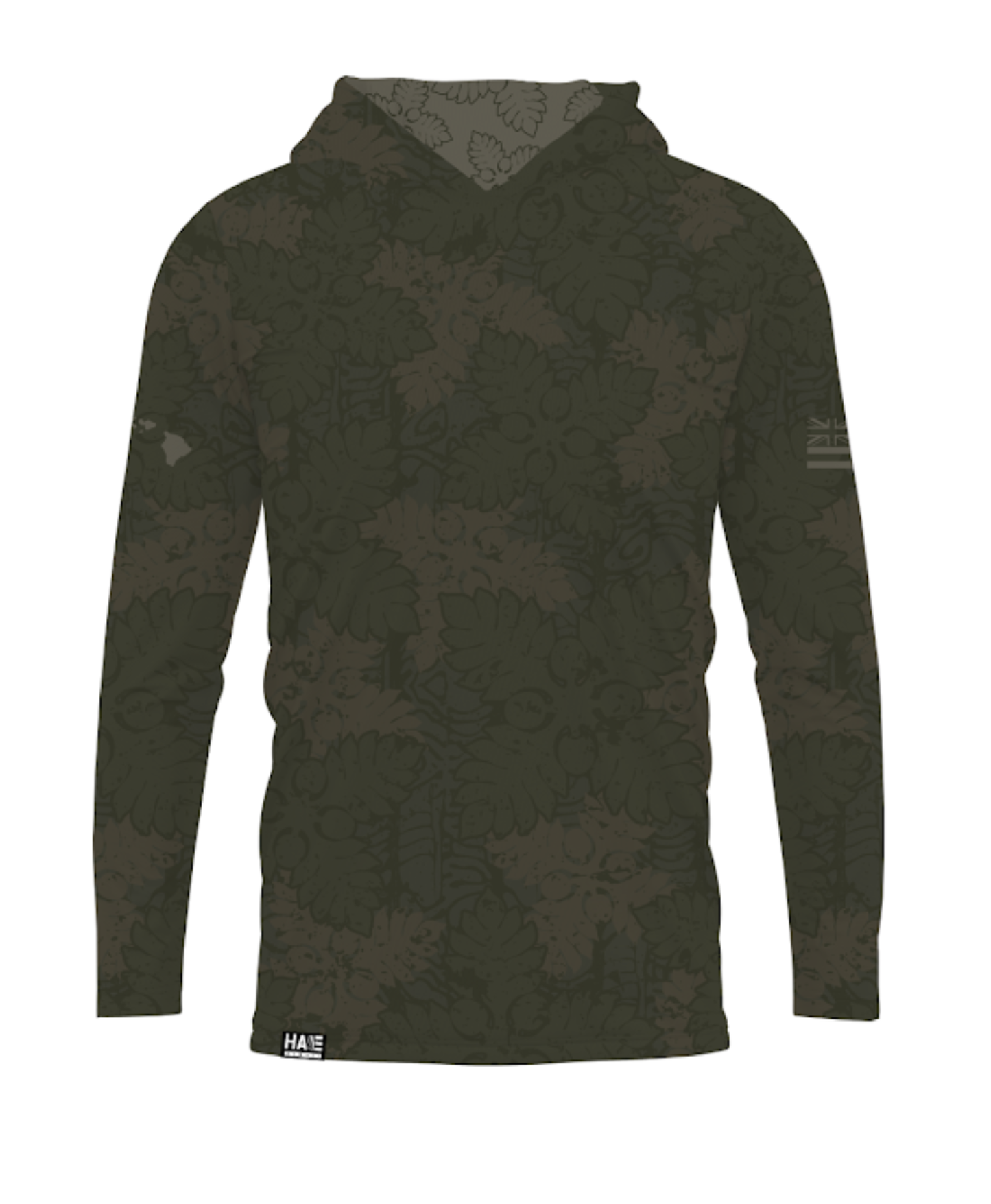 Kapa Kuiki Youth Hooded Long Sleeve Drifit Olive