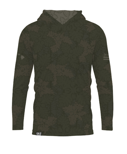Kapa Kuiki Toddler Hooded Long Sleeve Drifit Olive