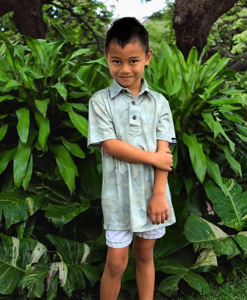 Opihi Keiki Pullover Limu Green