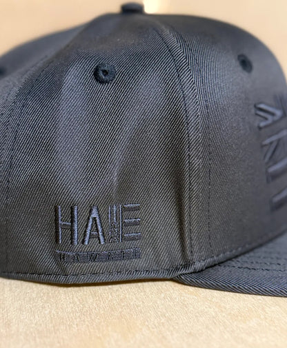 Hae Hawai'i 3D Puff Snapback Black on Black