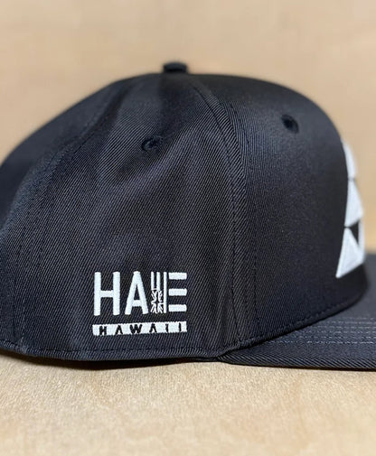 Lokahi 3D Puff Snapback White on Black