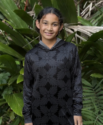 Kapa Kuiki Smokey Youth Hooded Long Sleeve Drifit Smokey