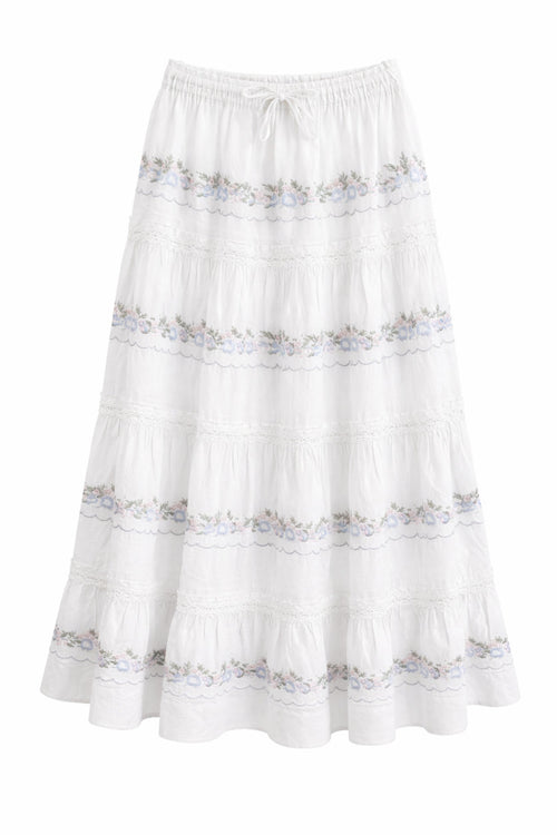 TWEEN ALLEGRA FLORAL EMBROIDERED MAXI SKIRT