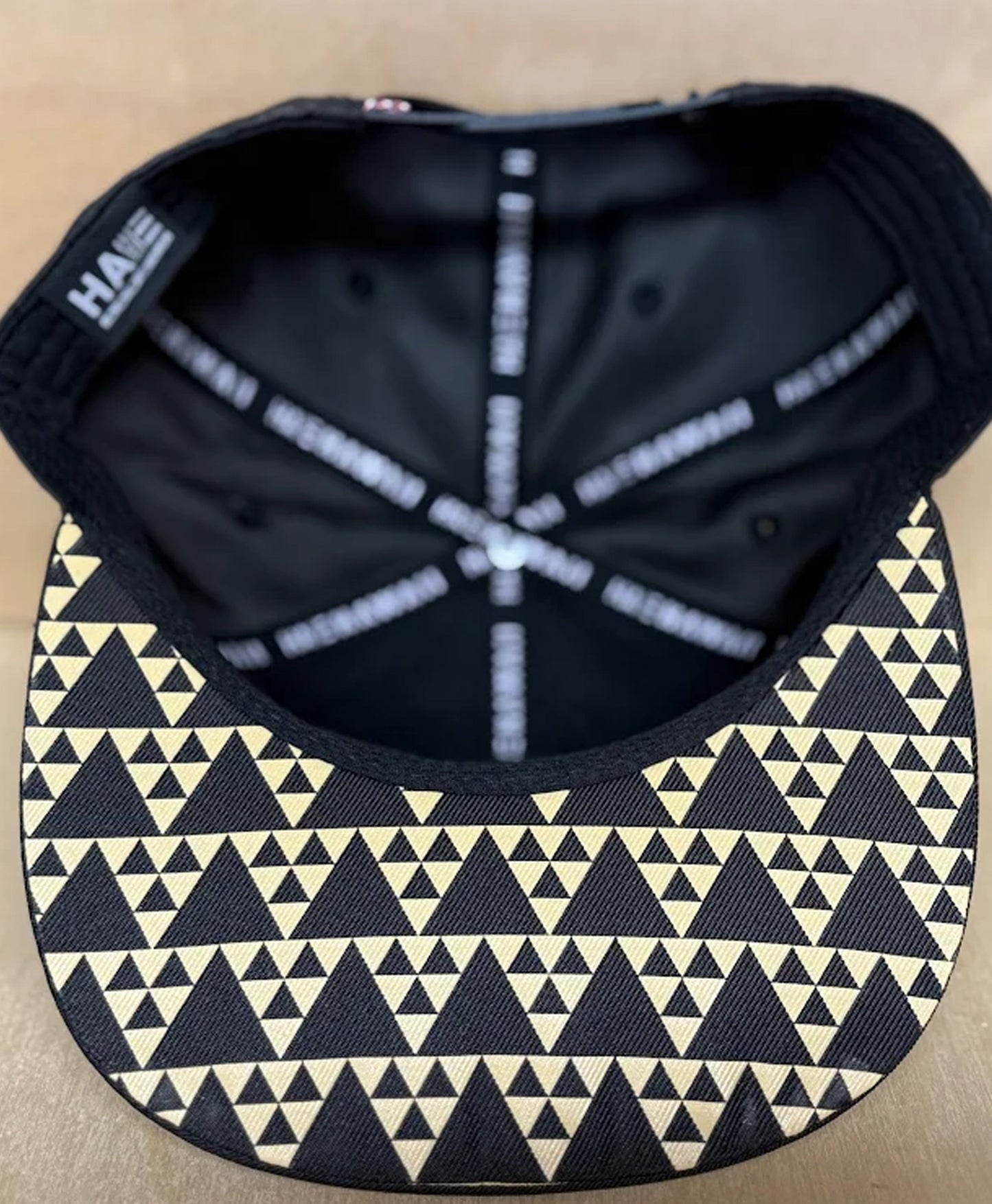 Aloha Aina 3D Puff Snapback Tan on Black