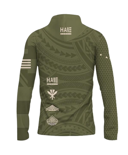 Aloha Aina Sublimated Hooded Long Sleeve Drifit