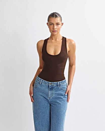 Amelia Tank Brown