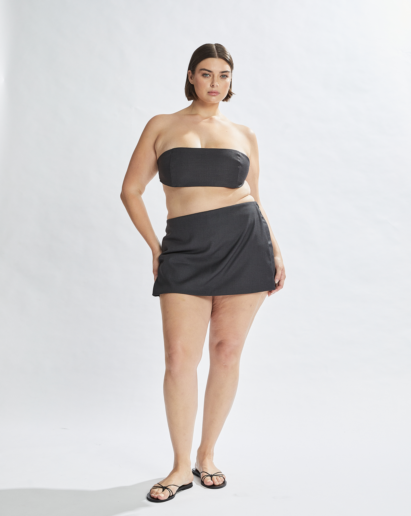 Benny Skort Dark Grey
