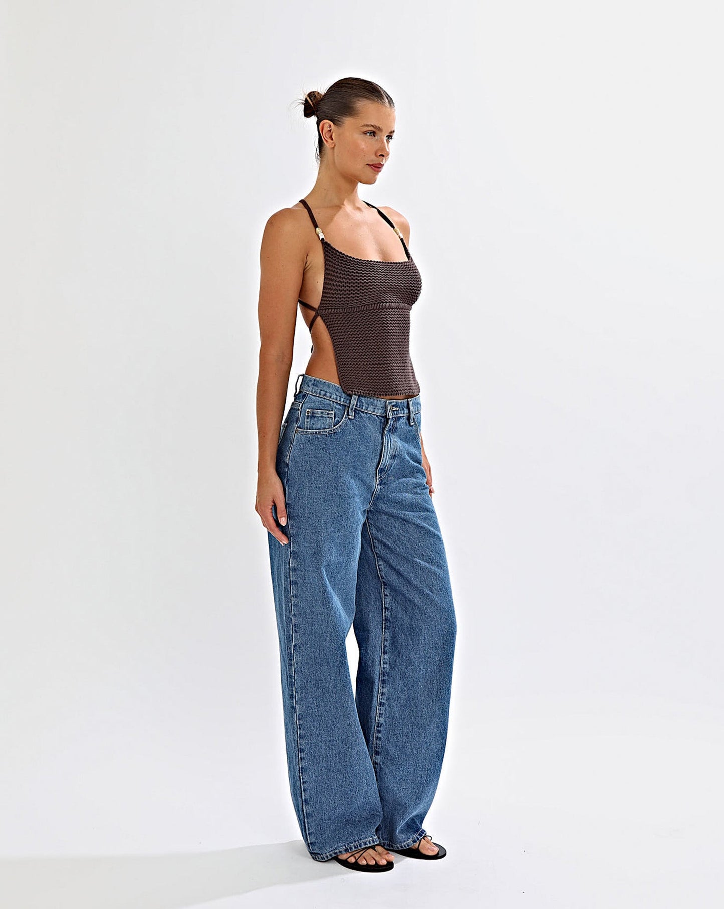 Lumi Knit Top Chocolate
