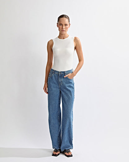 Kai Sleeveless Tee White