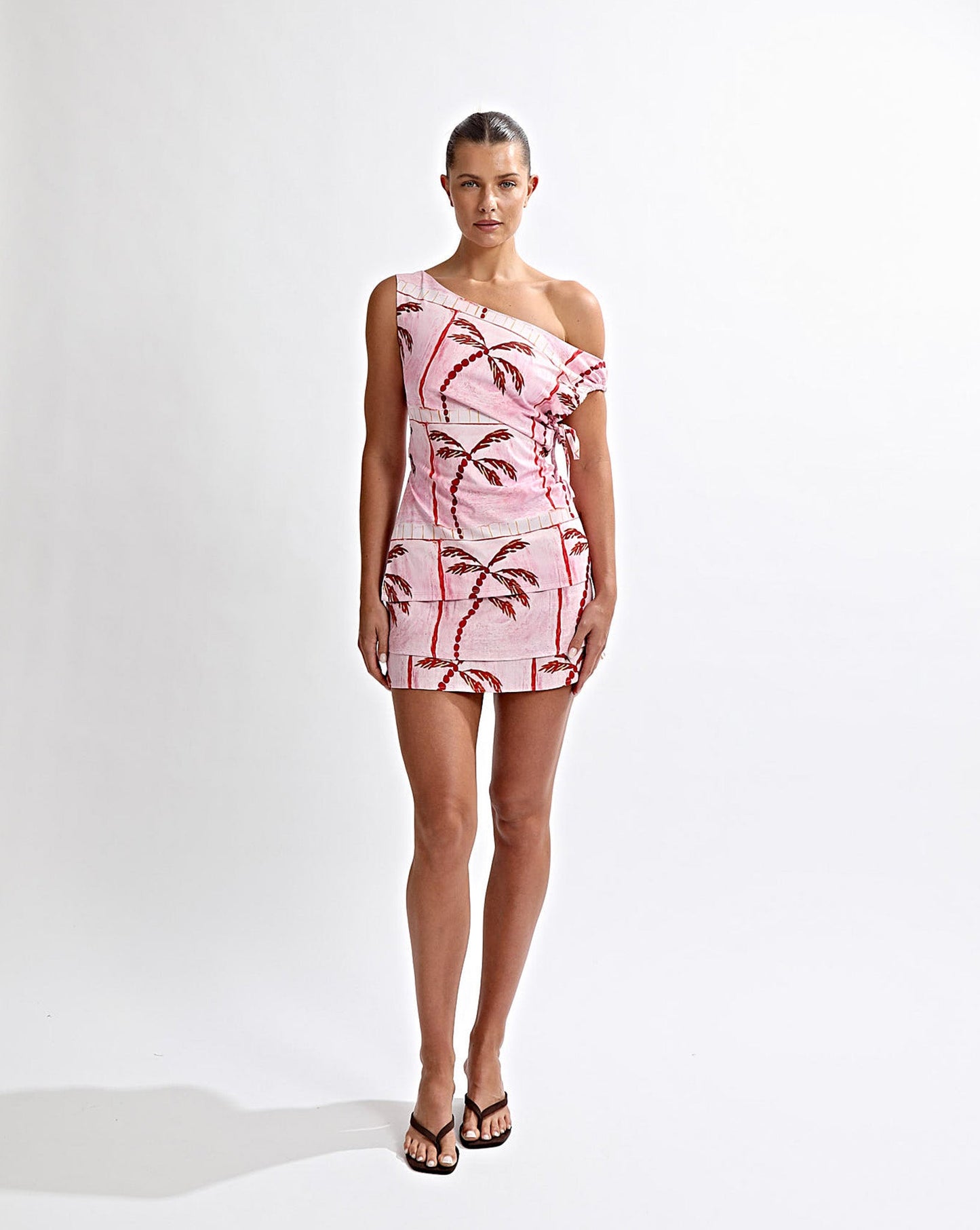 Lani Off Shoulder Top Pink Tonic