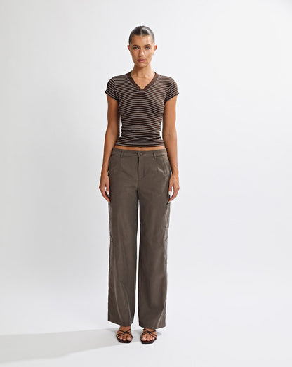 Peta Trousers Mocha Regular/Tall