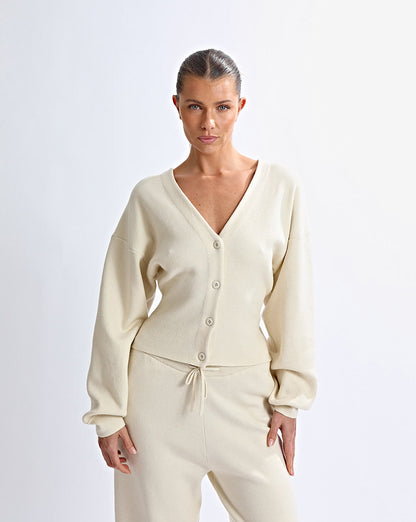Dion Knit Cardigan Cream