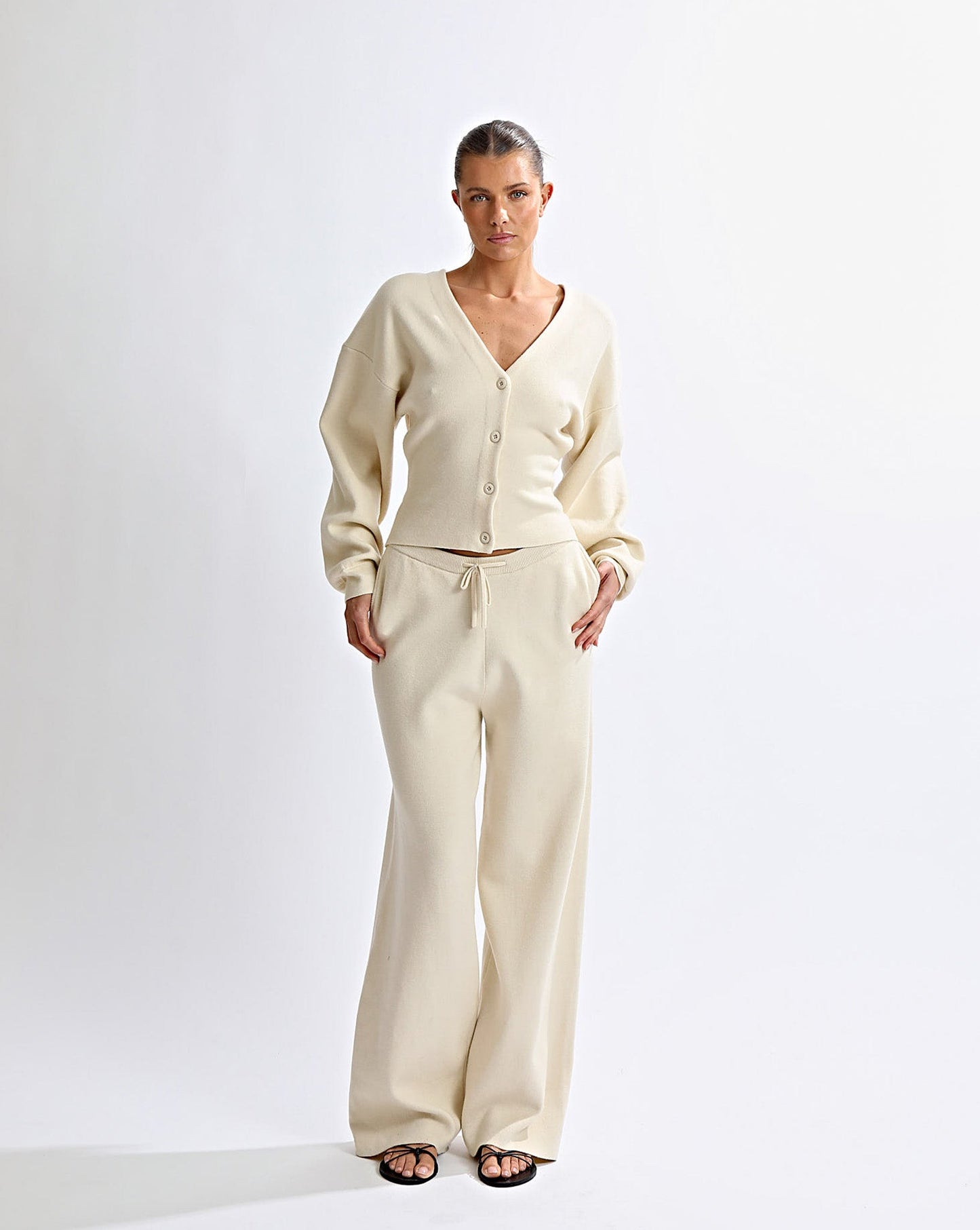 Dion Knit Cardigan Cream