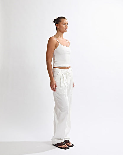 Helena Trousers Off White Regular/Tall