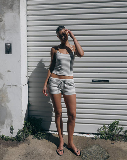 Milan Shorts Grey/White