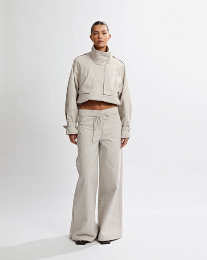 Harper Trousers Almond Cropped