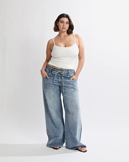 Hansen Baggy Jeans Mid Blue Regular/Tall