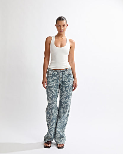 Ashton Jeans Blue Sol Cropped