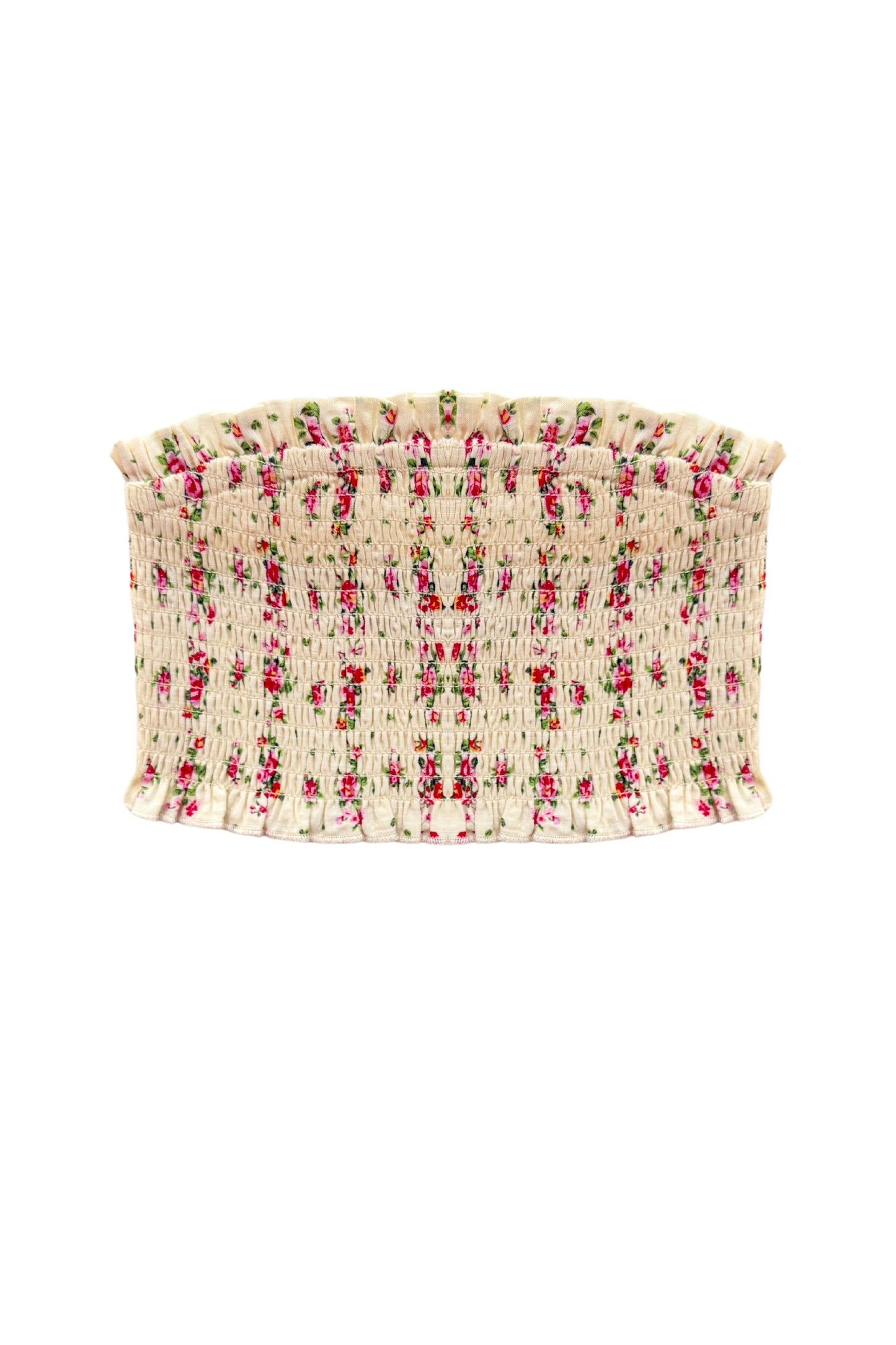 JUNIOR BEA PRINTED SMOCKED TUBE TOP - FINAL SALE