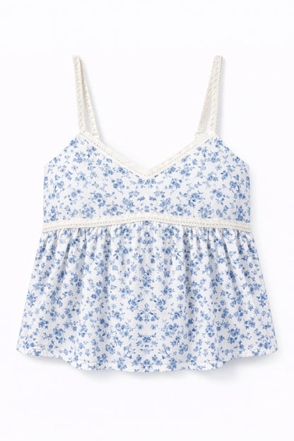 TWEEN BLOOM PRINTED TOP