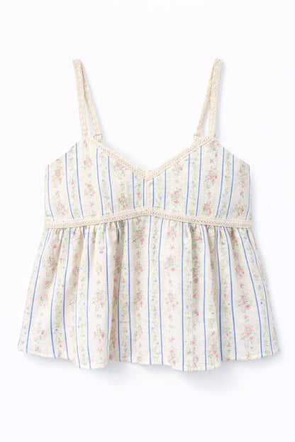TWEEN BLOOM PRINTED TOP