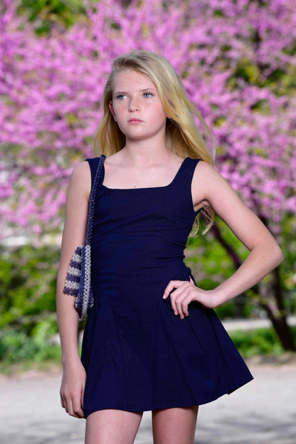TWEEN BRENNA LINEN DAY DRESS