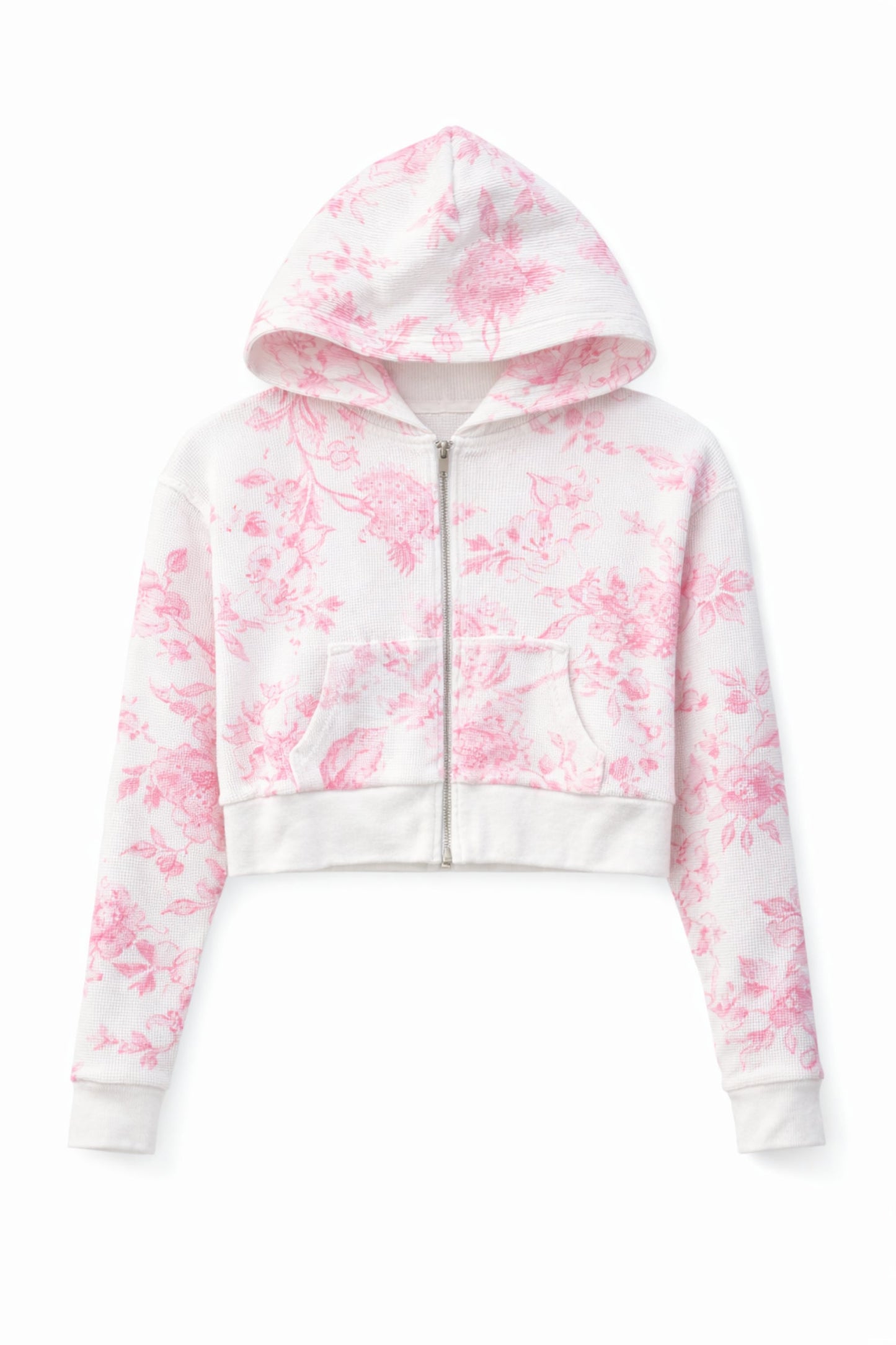 TWEEN BRYNN WAFFLE PRINTED LOUNGE HOODIE