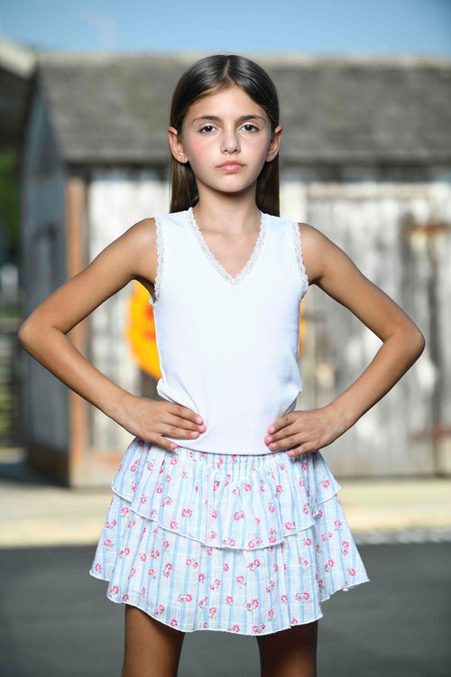 TWEEN ROSE TANK- FINAL SALE
