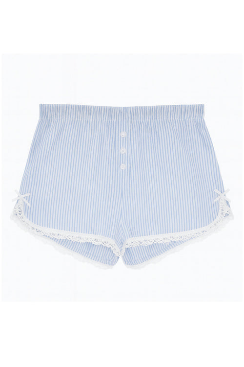 JUNIOR CAPRICE LACE TRIMMED LOUNGE SHORTS