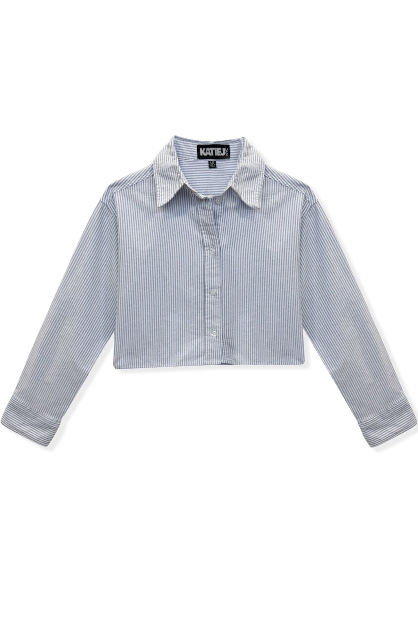 TWEEN CAPRI CROPPED BUTTONDOWN L/S SHIRT