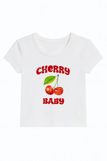 TWEEN CHERRY BABY GRAPHIC TEE