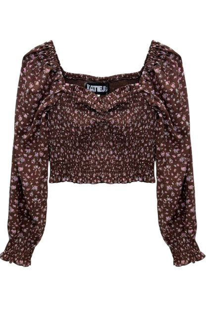 TWEEN CHLOE PRINTED LONG SLEEVE TOP - FINAL SALE