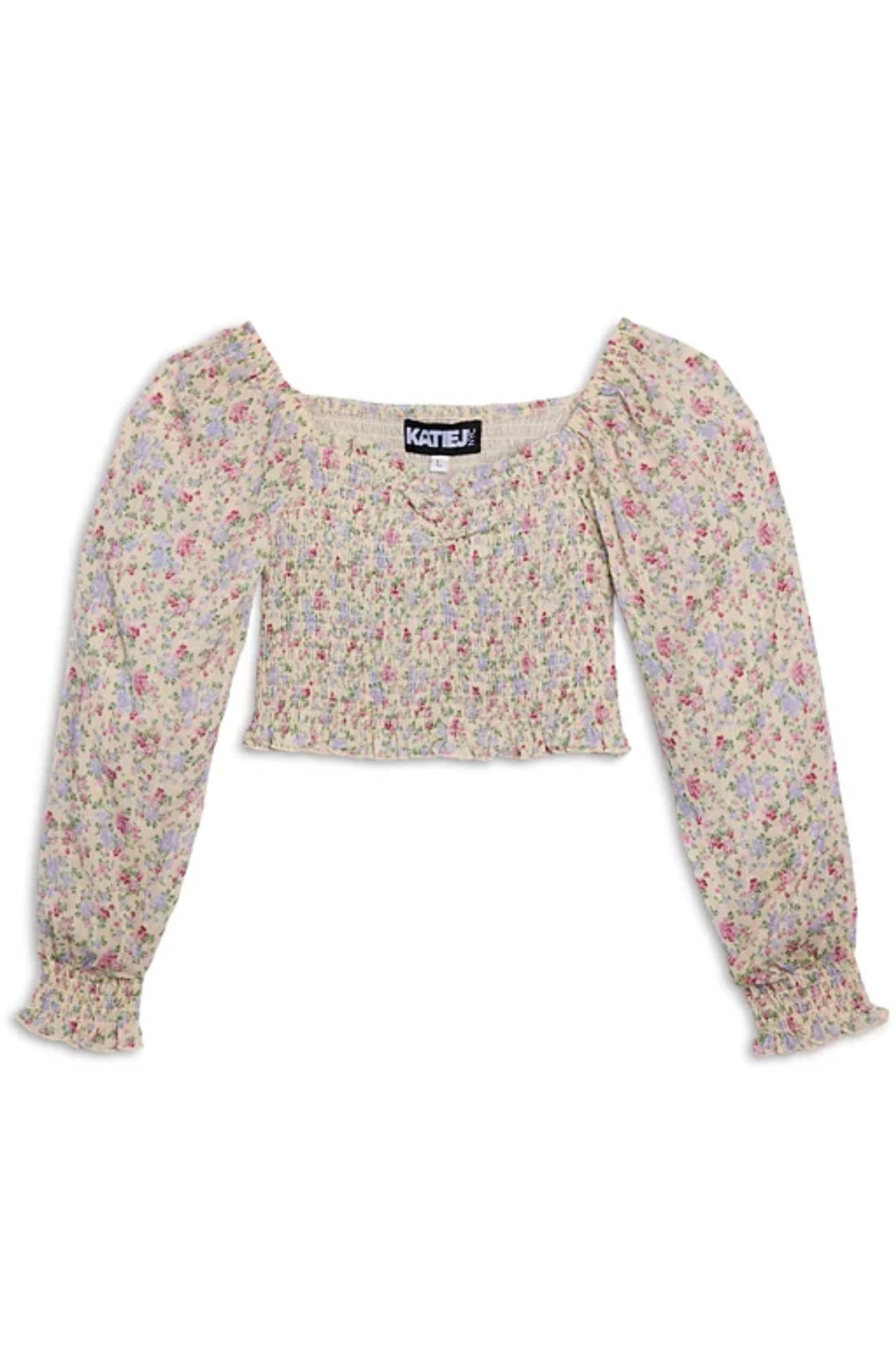 TWEEN CHLOE PRINTED LONG SLEEVE TOP