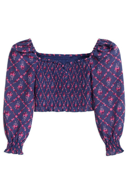 TWEEN CHLOE PRINTED LONG SLEEVE TOP - FINAL SALE
