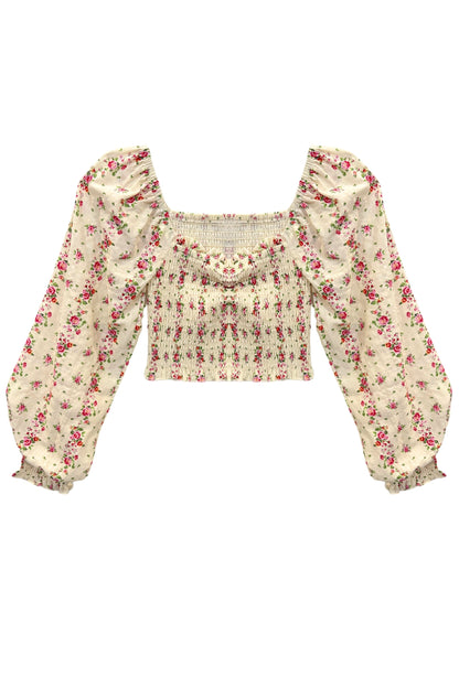 TWEEN CHLOE PRINTED LONG SLEEVE TOP - FINAL SALE