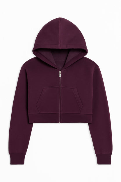 TWEEN CODY CROPPED ZIP HOODIE