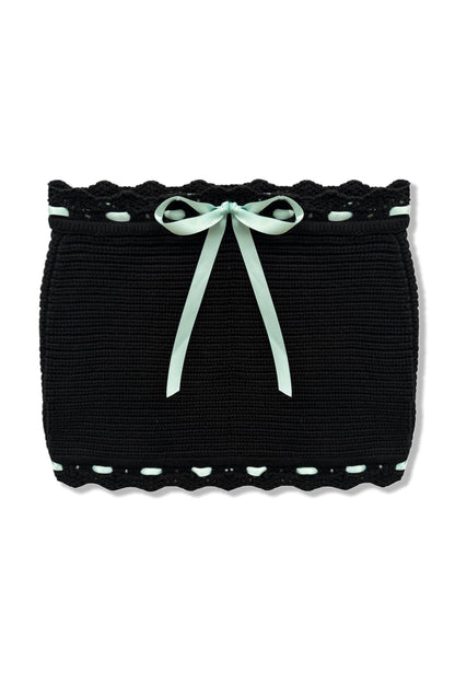 TWEEN CONNIE CROCHET SKIRT WITH RIBBON TIE
