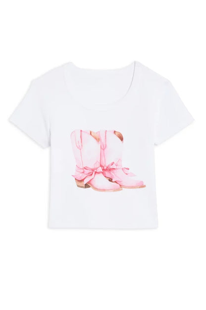 TWEEN COWGIRL BOOTS TEE